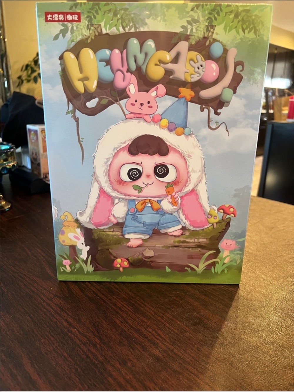 Cute Bunny Character Art Box - Pink, White, Blue